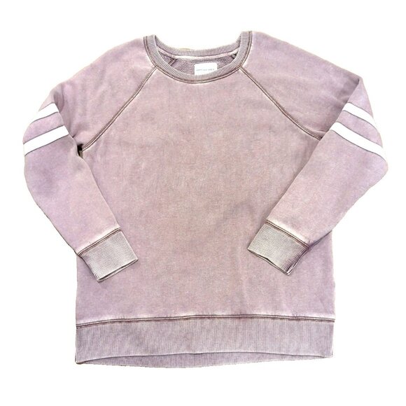 American Eagle Jegging Fit Sweatshirt Size S Purple Solid Crew Neck Casual-lpb17 - Picture 1 of 7